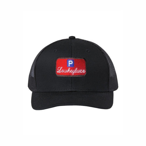 Lowkeyluxe™ “Keep 🅿️ushing” Trucker Cap — Black